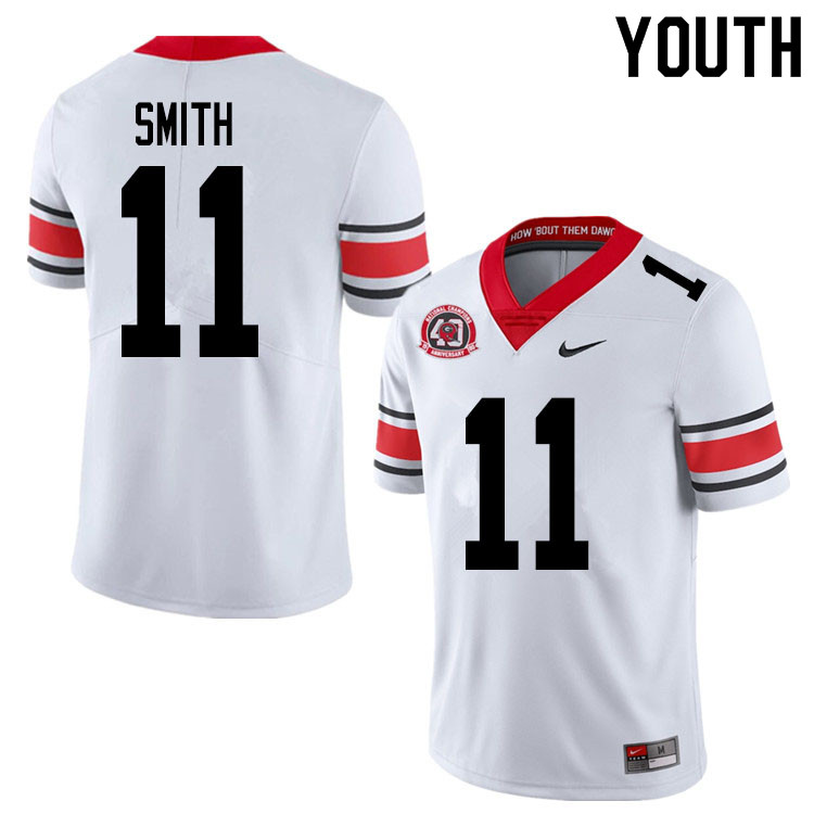 2020 Youth #11 Arian Smith Georgia Bulldogs 1980 National Champions 40th Anniversary College Footbal